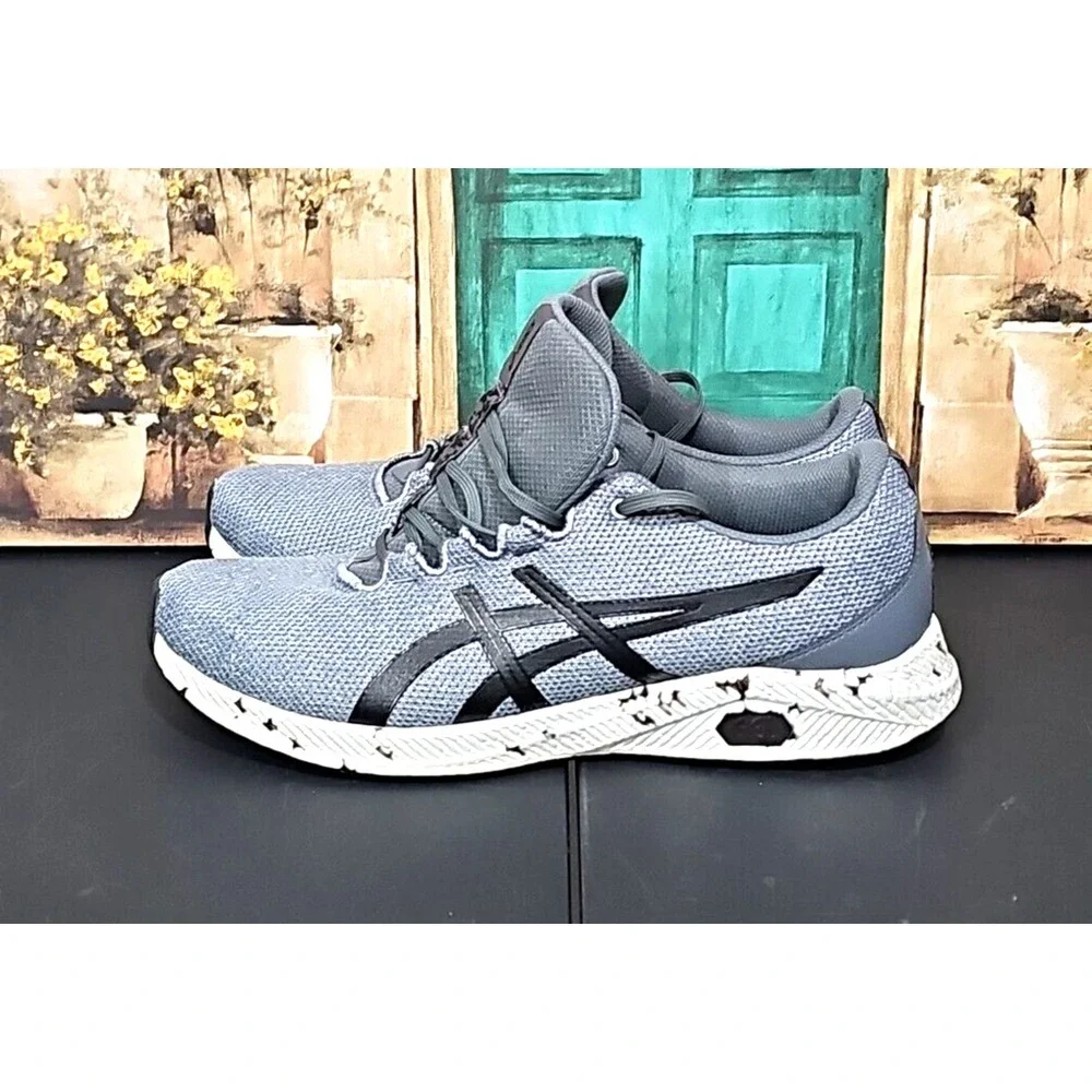 Asics HyperGEL-YU 1021A065 Running Shoes Steel Grey/Black Mens Sz 10.5
